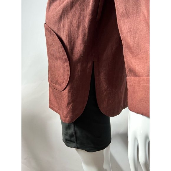 Preston & York Womens Jacket Coat Brown Buttons Pockets Collar XS - Picture 8 of 12